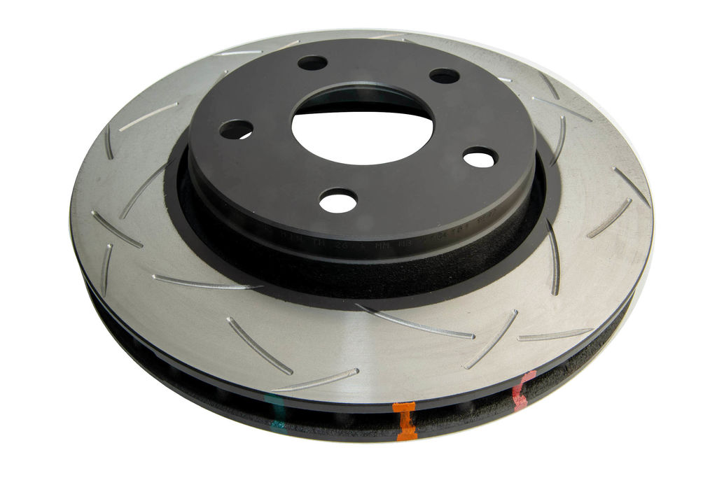 DBA DBA42536S - Slotted 4000 Series T3 Black Brake Rotor with Kangaroo Paw Vanes, Sold Individually