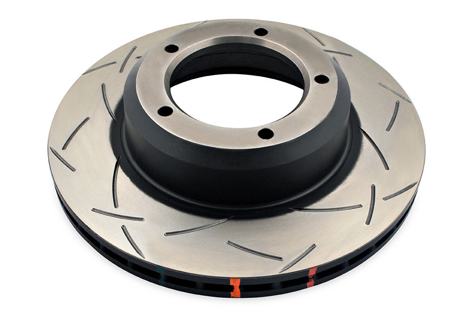 DBA DBA4086S - Slotted 4000 Series T3 Black Brake Rotor with Kangaroo Paw Vanes, Sold Individually