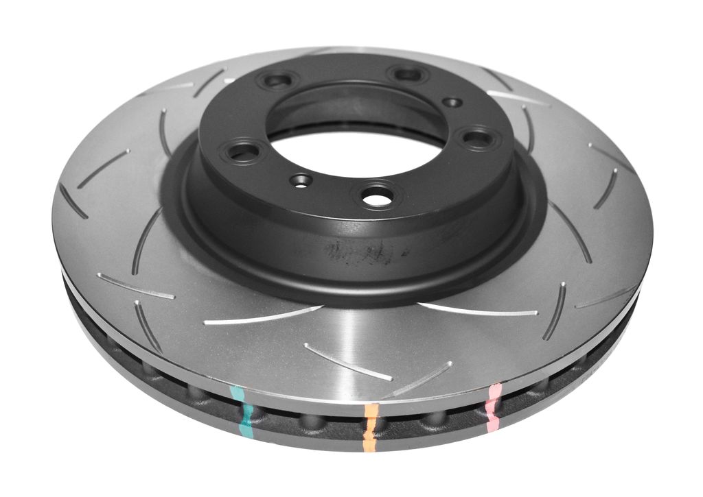 DBA DBA42386S - Slotted 4000 Series T3 Black Brake Rotor with Kangaroo Paw Vanes, Sold Individually