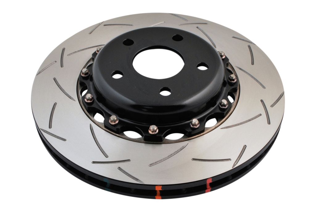 DBA DBA5000BLKS - Slotted 5000 Series T3 Black 2 Piece Brake Rotor with Kangaroo Paw Vanes, Sold Individually