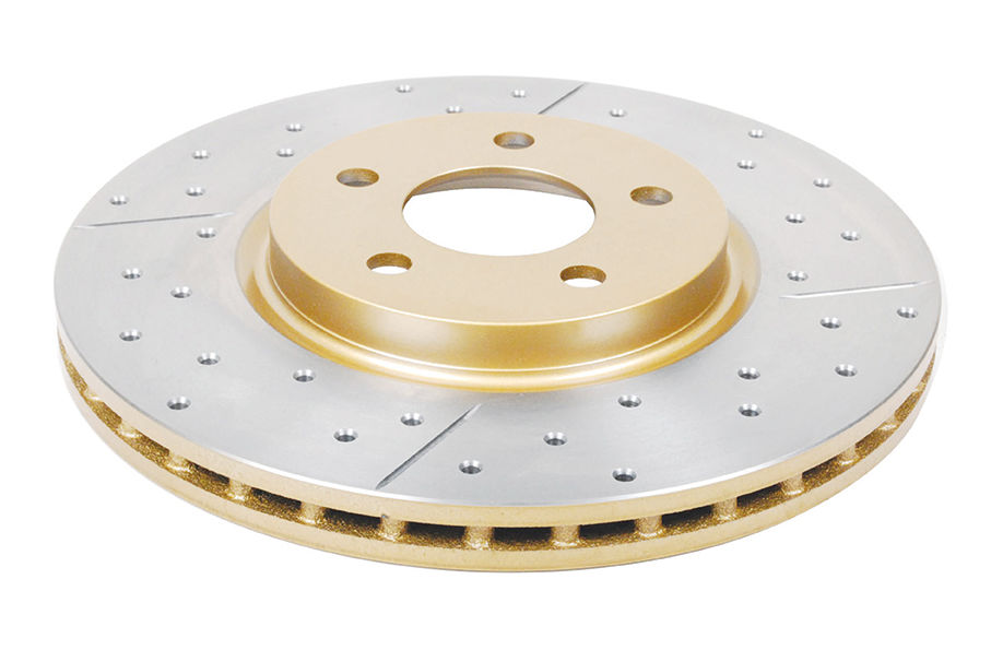 DBA DBA167X - Drilled and Slotted Street XS Gold Brake Rotor, Sold Individually