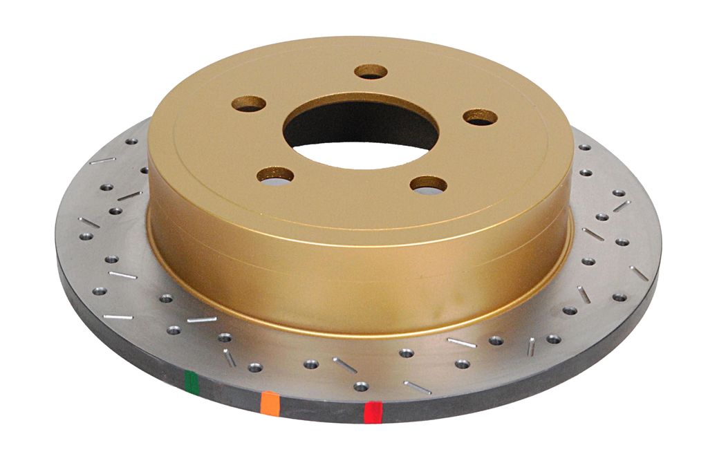 DBA DBA42535XS - Drilled and Slotted 4000 XS Gold Brake Rotor