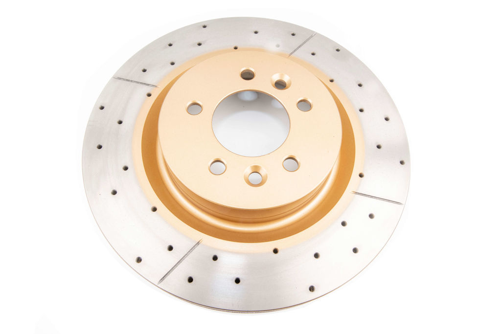 DBA DBA2096X - Drilled and Slotted Street XS Gold Brake Rotor, Sold Individually