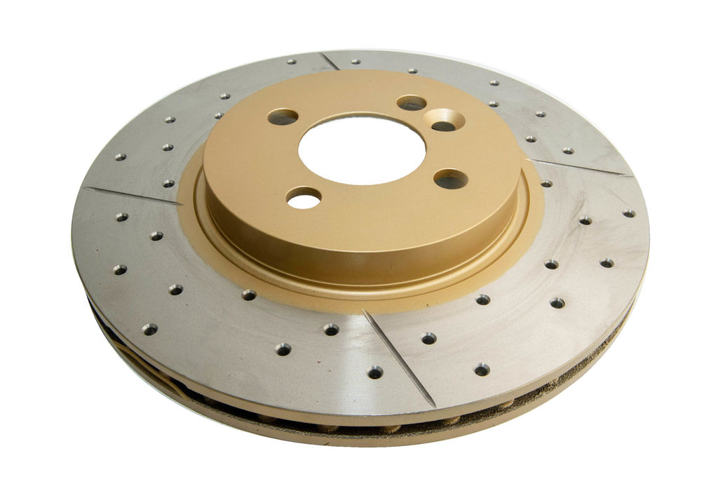 DBA DBA2524X - Drilled and Slotted Street XS Gold Brake Rotor, Sold Individually
