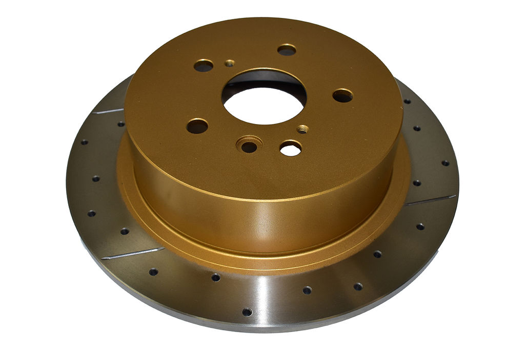 DBA DBA2735X - Drilled and Slotted Street XS Gold Brake Rotor, Sold Individually