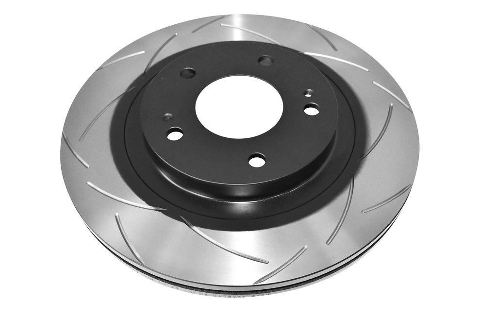 DBA DBA417S - Slotted Street T2 Uncoated Brake Rotor with Kangaroo Paw Vanes, Sold Individually