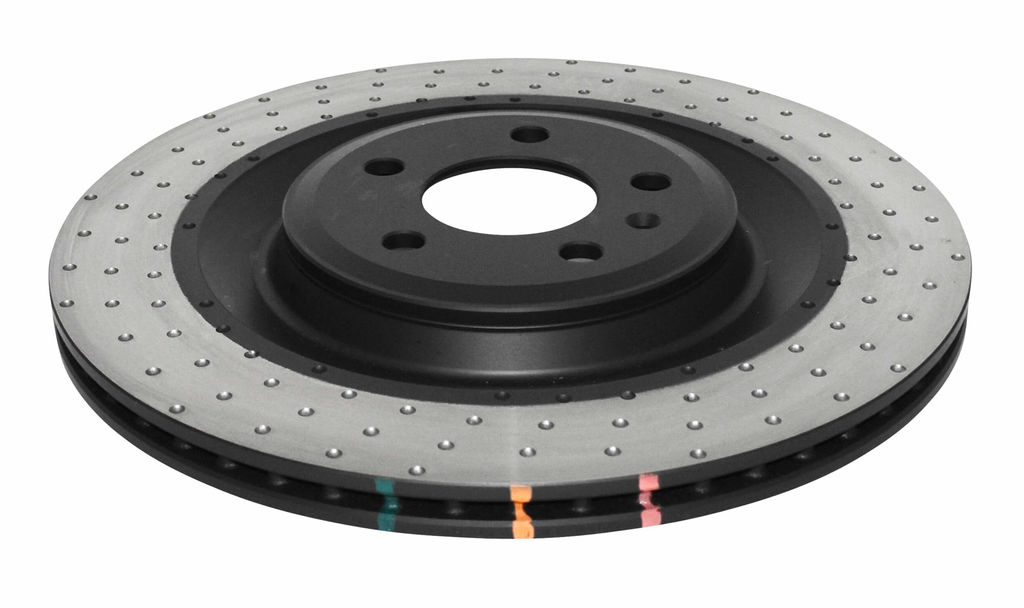 DBA DBA42849D - Drilled and Dimpled 4000 Series XD Black Brake Rotor, Sold Individually