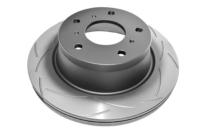 DBA DBA035S - Slotted Street T2 Uncoated Brake Rotor with Kangaroo Paw Vanes