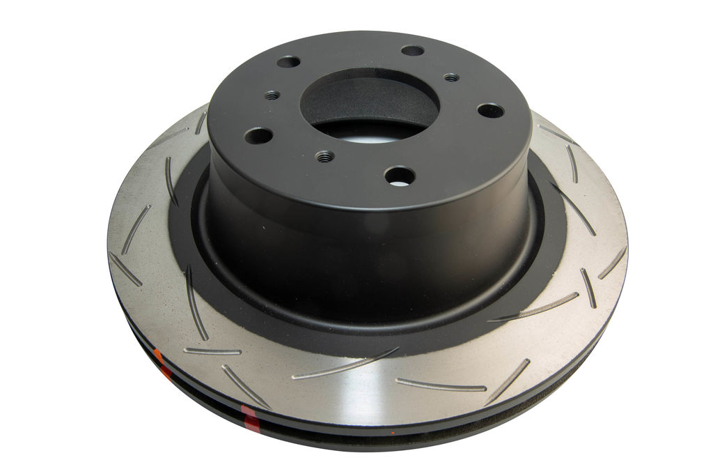 DBA DBA4035S - Slotted 4000 T3 Black Brake Rotor with Kangaroo Paw Vanes