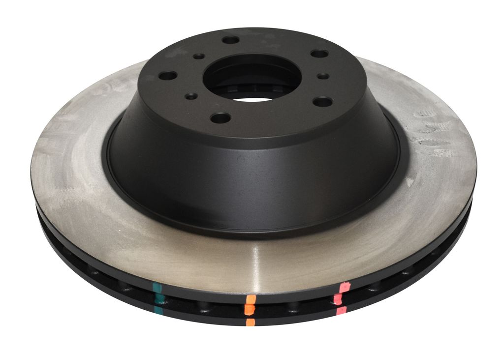 DBA DBA4046 - Smooth-Plain 4000 Black Brake Rotor with Kangaroo Paw Vanes