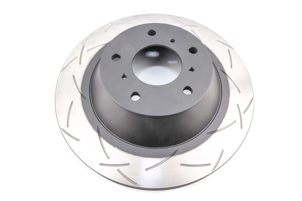 DBA DBA4046S - Slotted 4000 T3 Black Brake Rotor with Kangaroo Paw Vanes