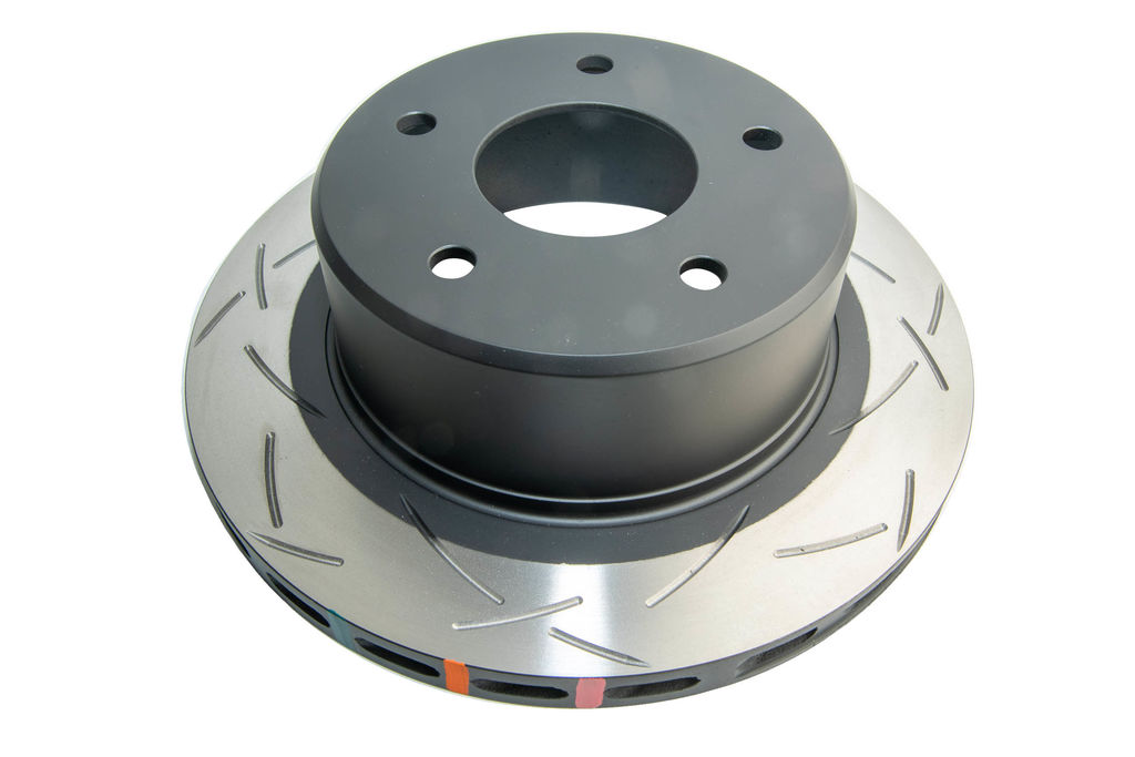 DBA DBA4047S - Slotted 4000 T3 Black Brake Rotor with Curved Vanes