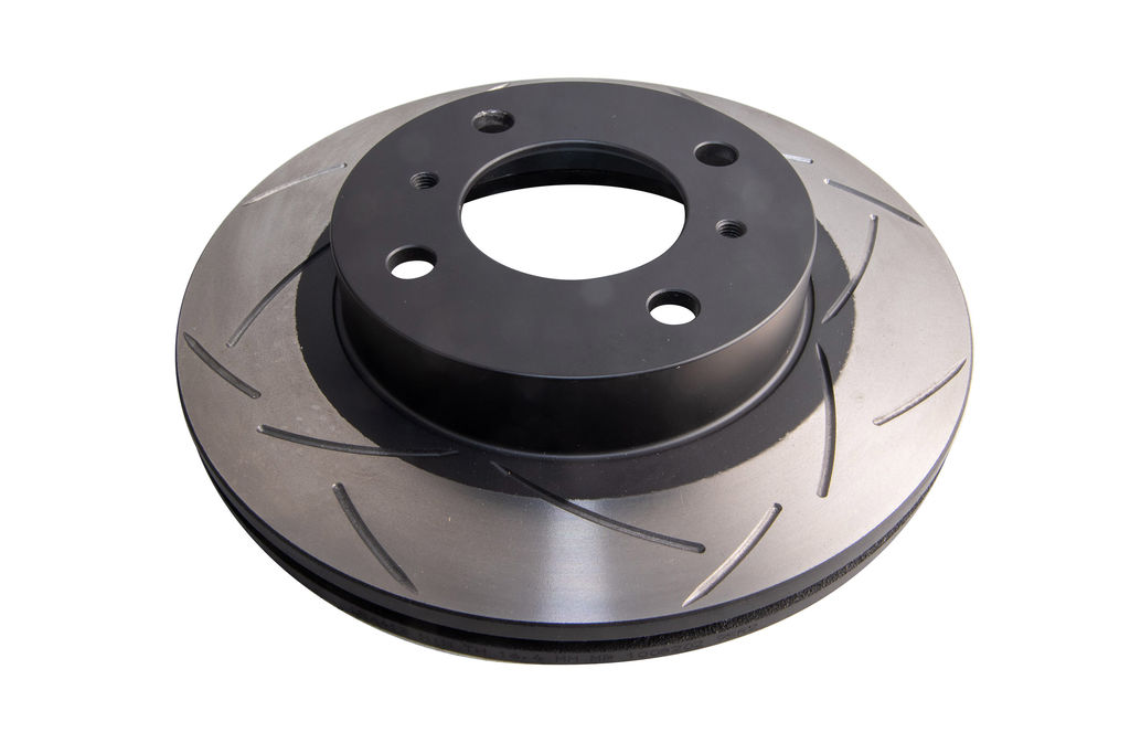DBA DBA413S - Slotted Street T2 Uncoated Brake Rotor with Kangaroo Paw Vanes, Sold Individually