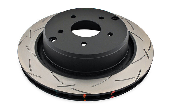 DBA DBA42019S - Slotted 4000 Series T3 Black Brake Rotor with Kangaroo Paw Vanes, Sold Individually