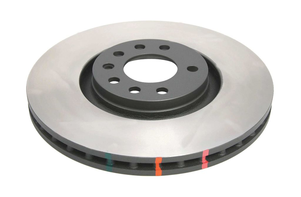 DBA DBA42034 - Smooth-Plain 4000 Black Brake Rotor with Kangaroo Paw Vanes