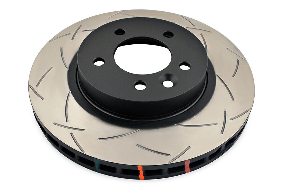DBA DBA42090S - Slotted 4000 Series T3 Black Brake Rotor with Kangaroo Paw Vanes, Sold Individually