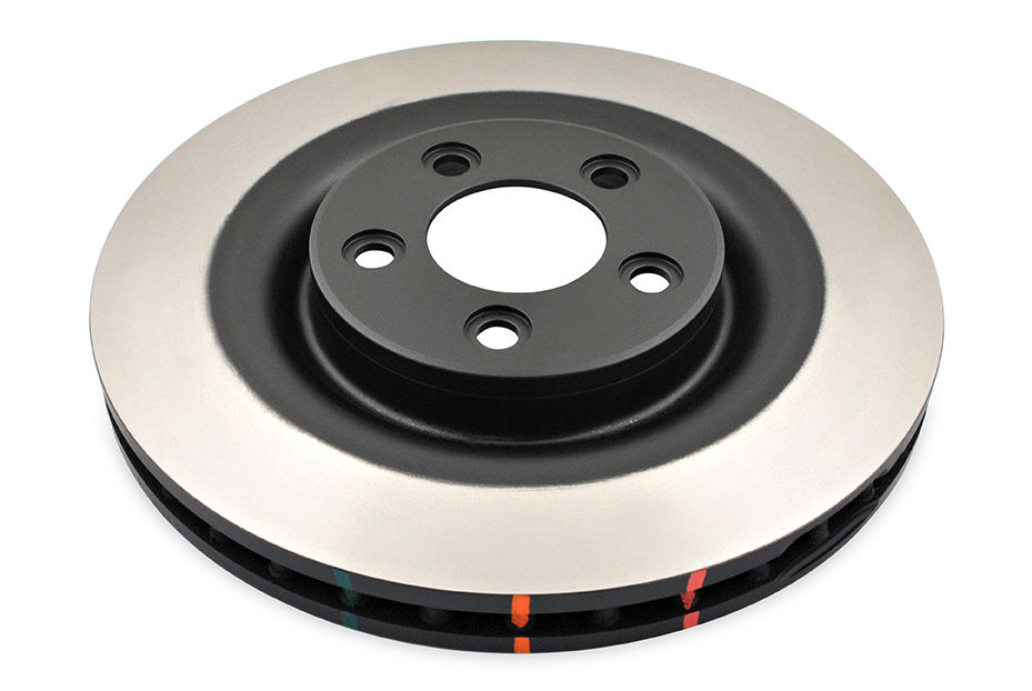 DBA DBA42105 - Smooth-Plain 4000 Black Brake Rotor with Kangaroo Paw Vanes