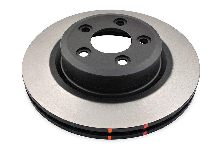 DBA DBA42107 - Smooth-Plain 4000 Black Brake Rotor with Kangaroo Paw Vanes
