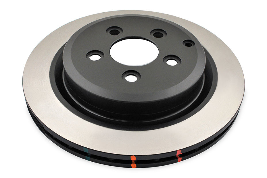 DBA DBA42108 - Smooth-Plain 4000 Black Brake Rotor with Kangaroo Paw Vanes