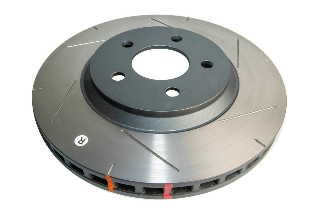 DBA DBA42113SR - Slotted 4000 T3 Black Brake Rotor with Kangaroo Paw Vanes