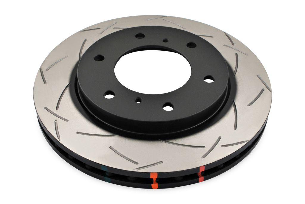 DBA DBA42208S - Slotted 4000 Series T3 Black Brake Rotor with Kangaroo Paw Vanes, Sold Individually
