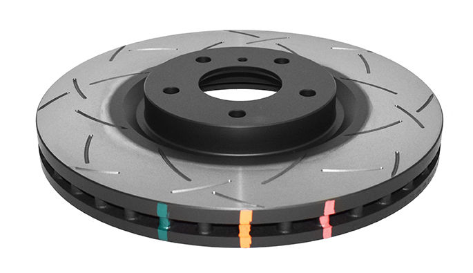 DBA DBA42336S - Slotted 4000 Series T3 Black Brake Rotor with Kangaroo Paw Vanes, Sold Individually