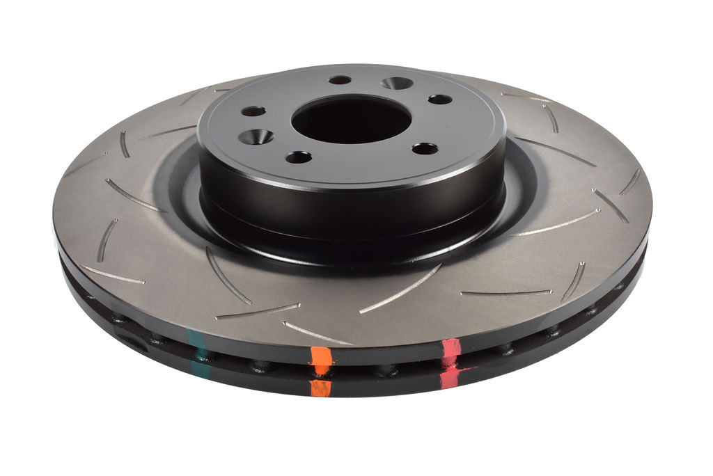 DBA DBA42366S - Slotted 4000 Series T3 Black Brake Rotor with Kangaroo Paw Vanes, Sold Individually