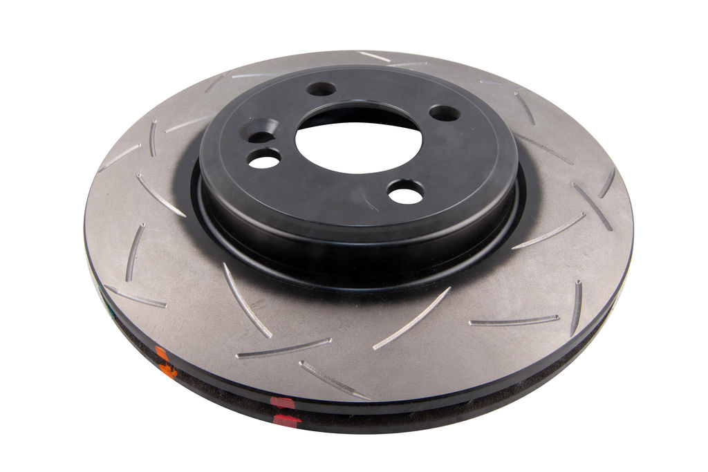 DBA DBA42526S - Slotted 4000 Series T3 Black Brake Rotor with Kangaroo Paw Vanes, Sold Individually