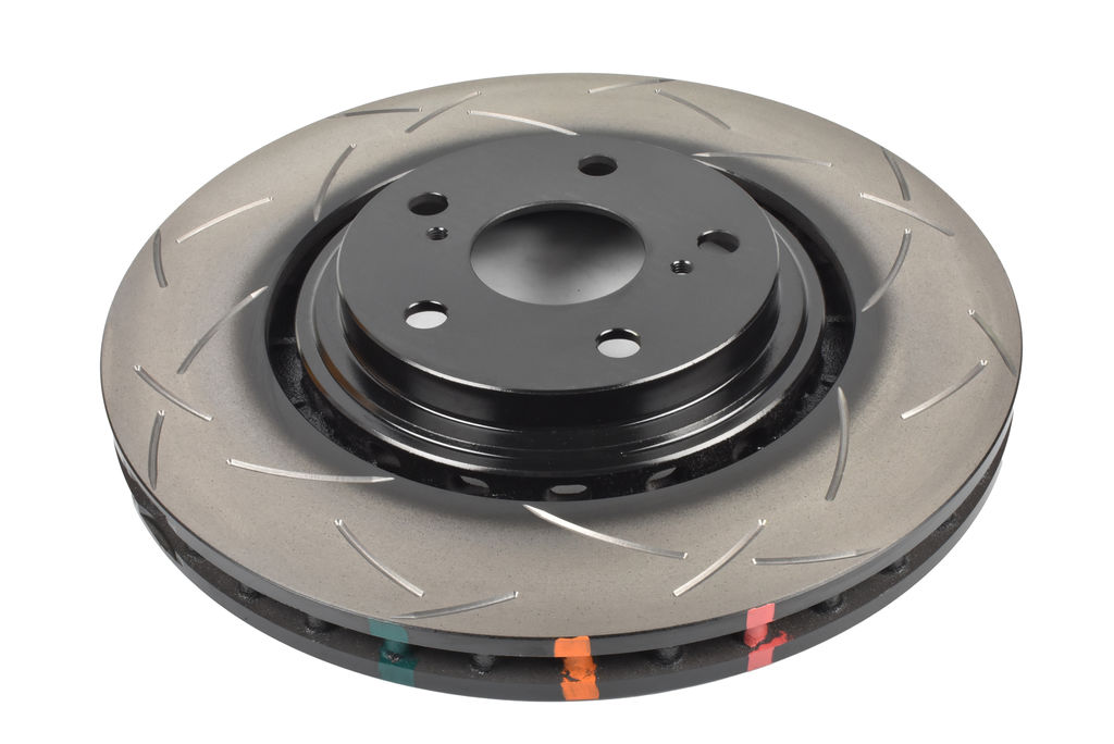 DBA DBA42748S - Slotted 4000 T3 Black Brake Rotor with Kangaroo Paw Vanes