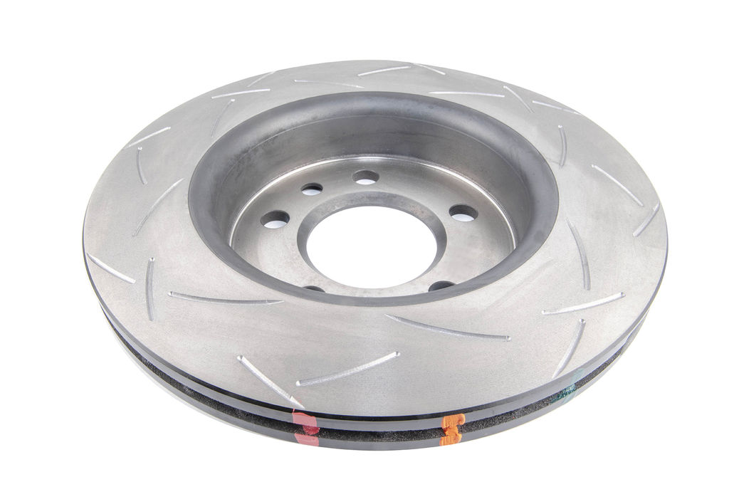 DBA DBA42777S - Slotted 4000 T3 Black Brake Rotor with Kangaroo Paw Vanes