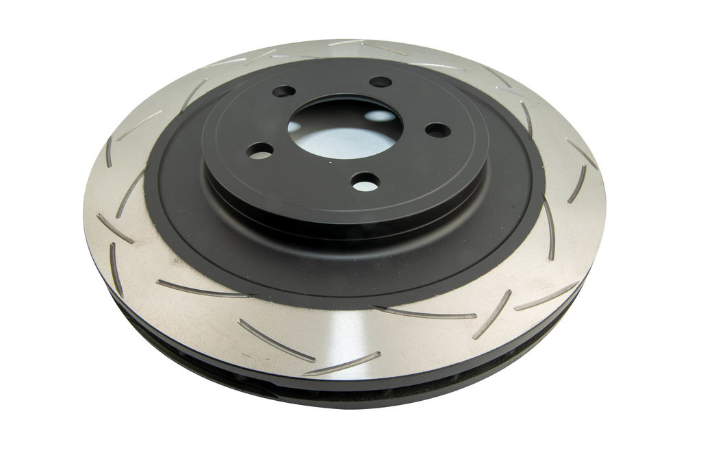 DBA DBA4506S - Slotted 4000 T3 Black Brake Rotor with Curved Vanes