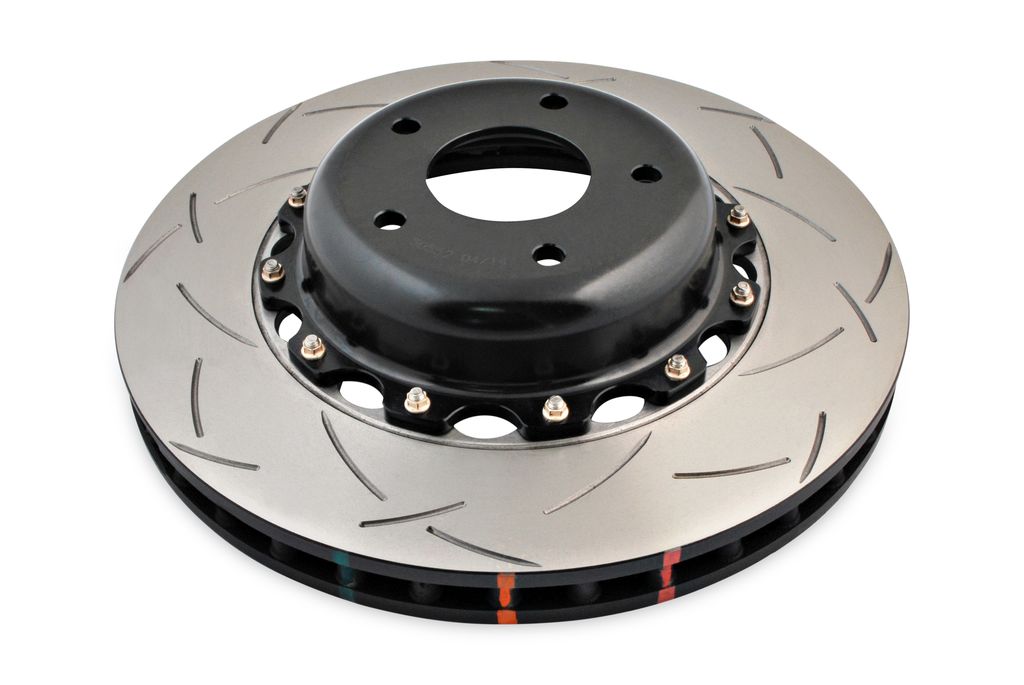 DBA DBA52024BLKS - Slotted 5000 T3 Black 2 Piece Brake Rotor with Kangaroo Paw Vanes