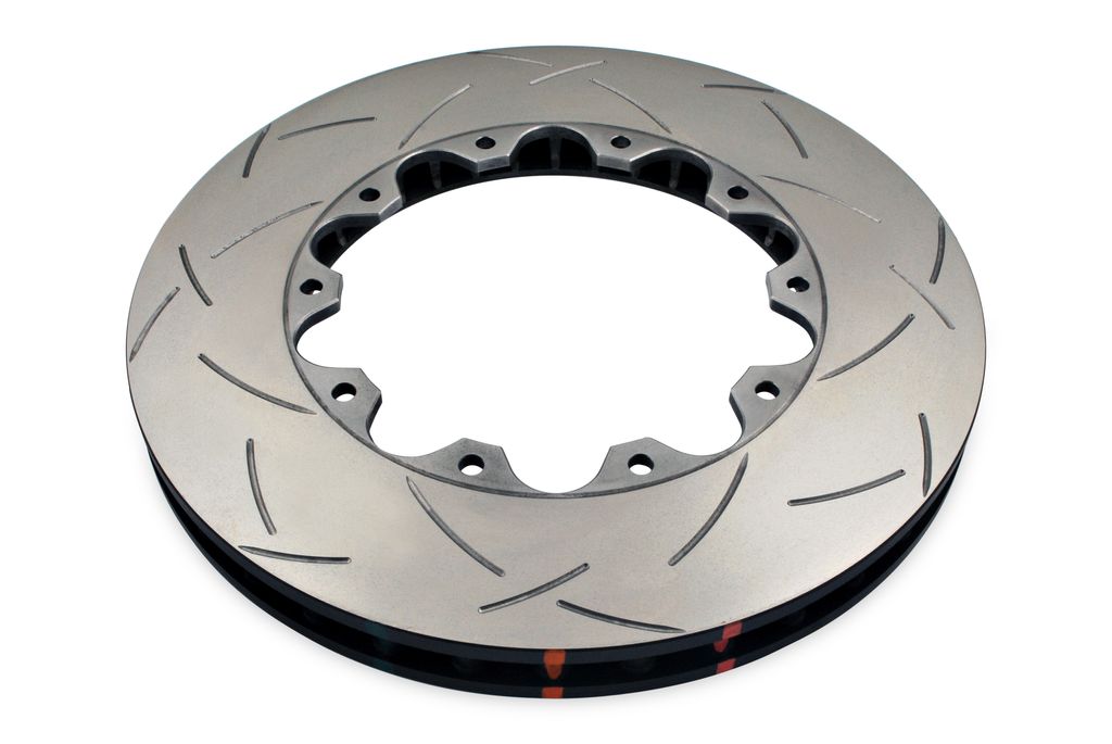 DBA DBA52073.1S - Slotted 5000 Series T3 Black Brake Rotor Ring with Kangaroo Paw Vanes, Sold Individually