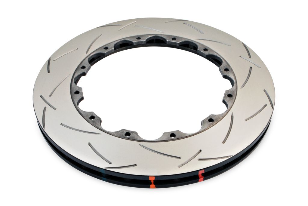 DBA DBA52199.1S - Slotted 5000 Series T3 Black Brake Rotor Ring with Kangaroo Paw Vanes, Sold Individually