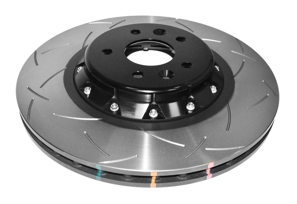 DBA DBA52645BLKS - Slotted 5000 T3 Black 2 Piece Brake Rotor with Kangaroo Paw Vanes