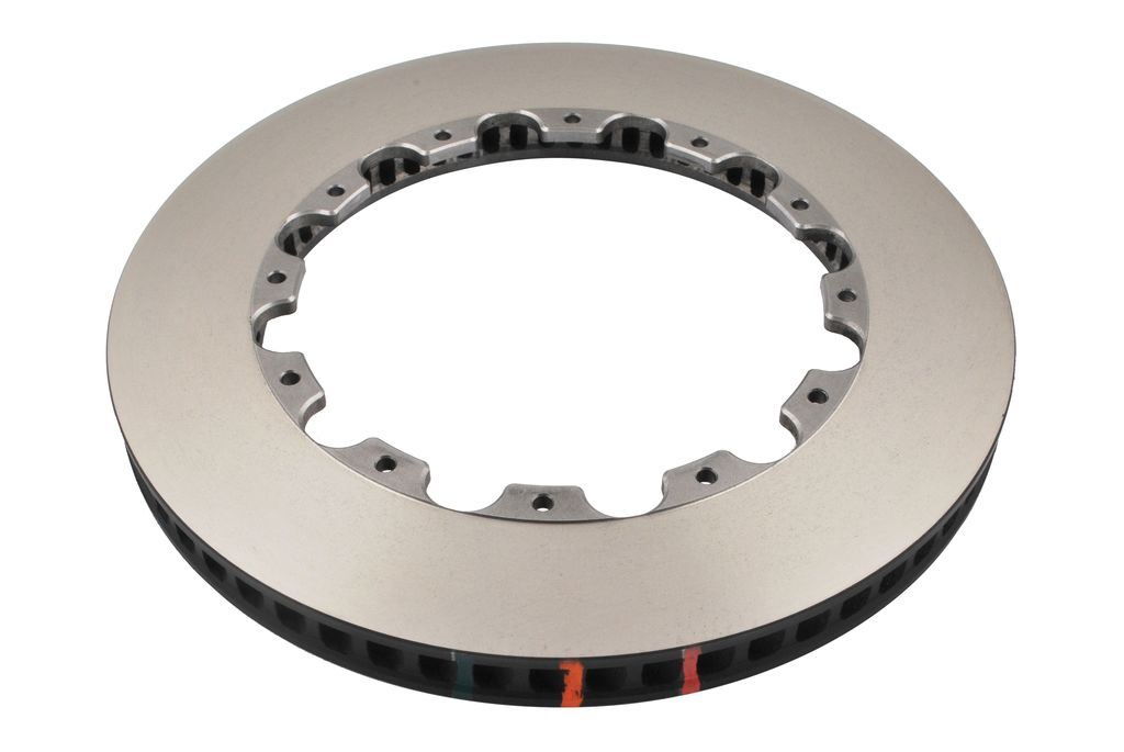 DBA DBA52903.1R - Smooth-Plain 5000 Black Brake Rotor Ring with Curved Vanes