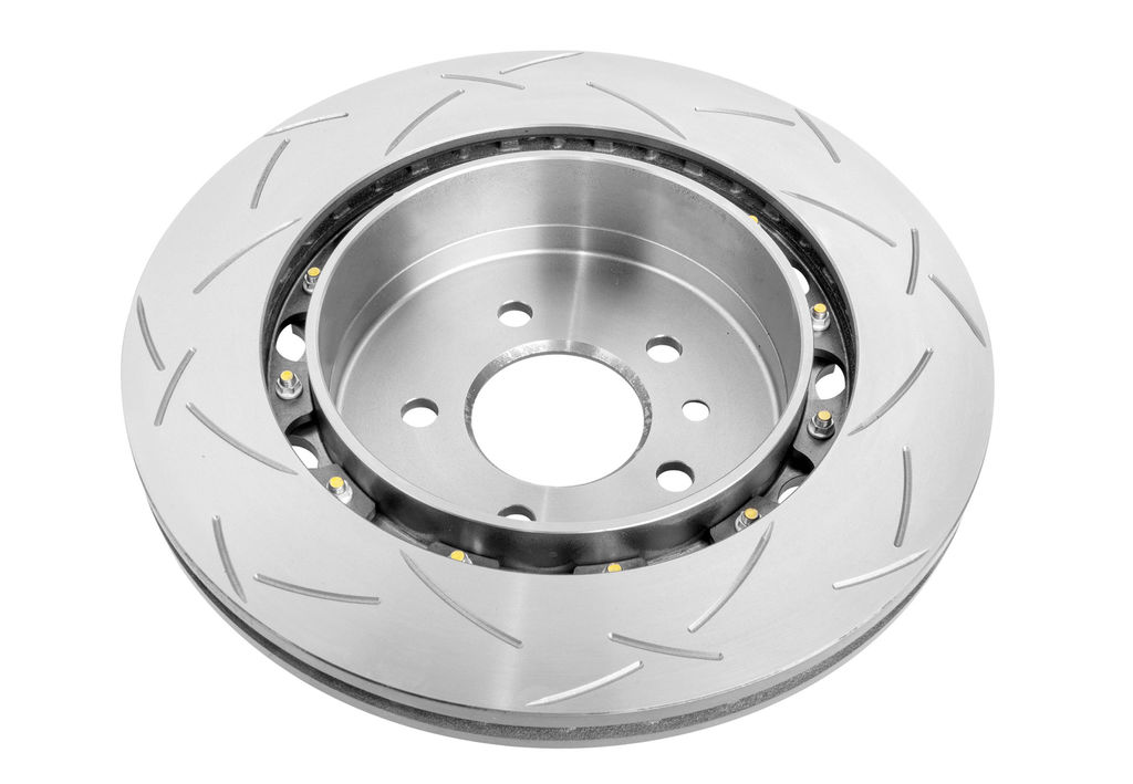 DBA DBA52903BLKS - Slotted 5000 Series T3 Black 2 Piece Brake Rotor with Curved Vanes, Sold Individually