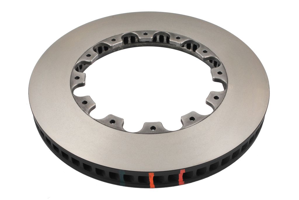 DBA DBA52908.1R - Smooth-Plain 5000 Series Black Brake Rotor Ring with Curved Vanes, Sold Individually