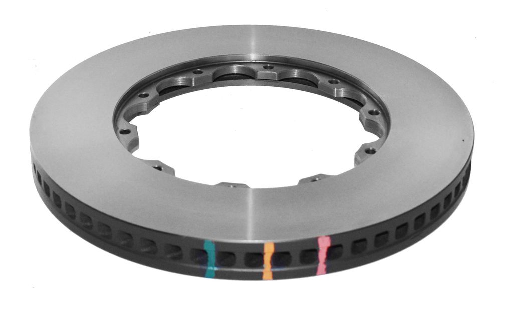 DBA DBA5355.1L - Smooth-Plain 5000 Series Black Brake Rotor Ring with Curved Vanes, Sold Individually