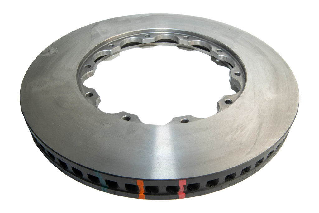 DBA DBA5355.1R - Smooth-Plain 5000 Series Black Brake Rotor Ring with Curved Vanes, Sold Individually