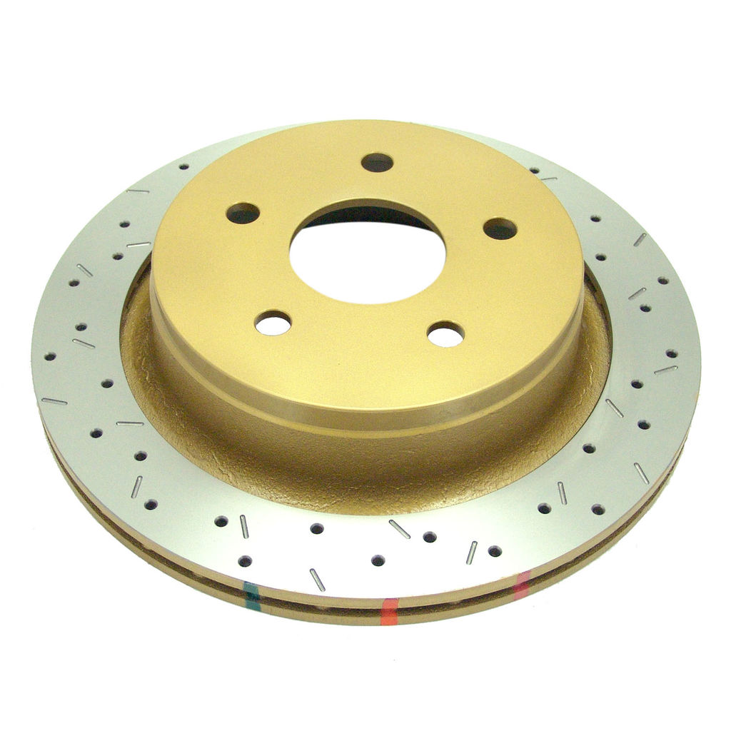 DBA DBA2443X - Drilled and Slotted Street XS Gold Brake Rotor