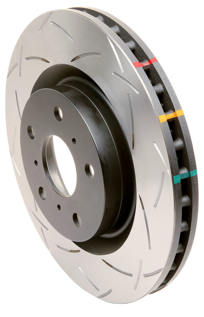 DBA DBA42396S - Slotted 4000 Series T3 Black Brake Rotor with Kangaroo Paw Vanes, Sold Individually