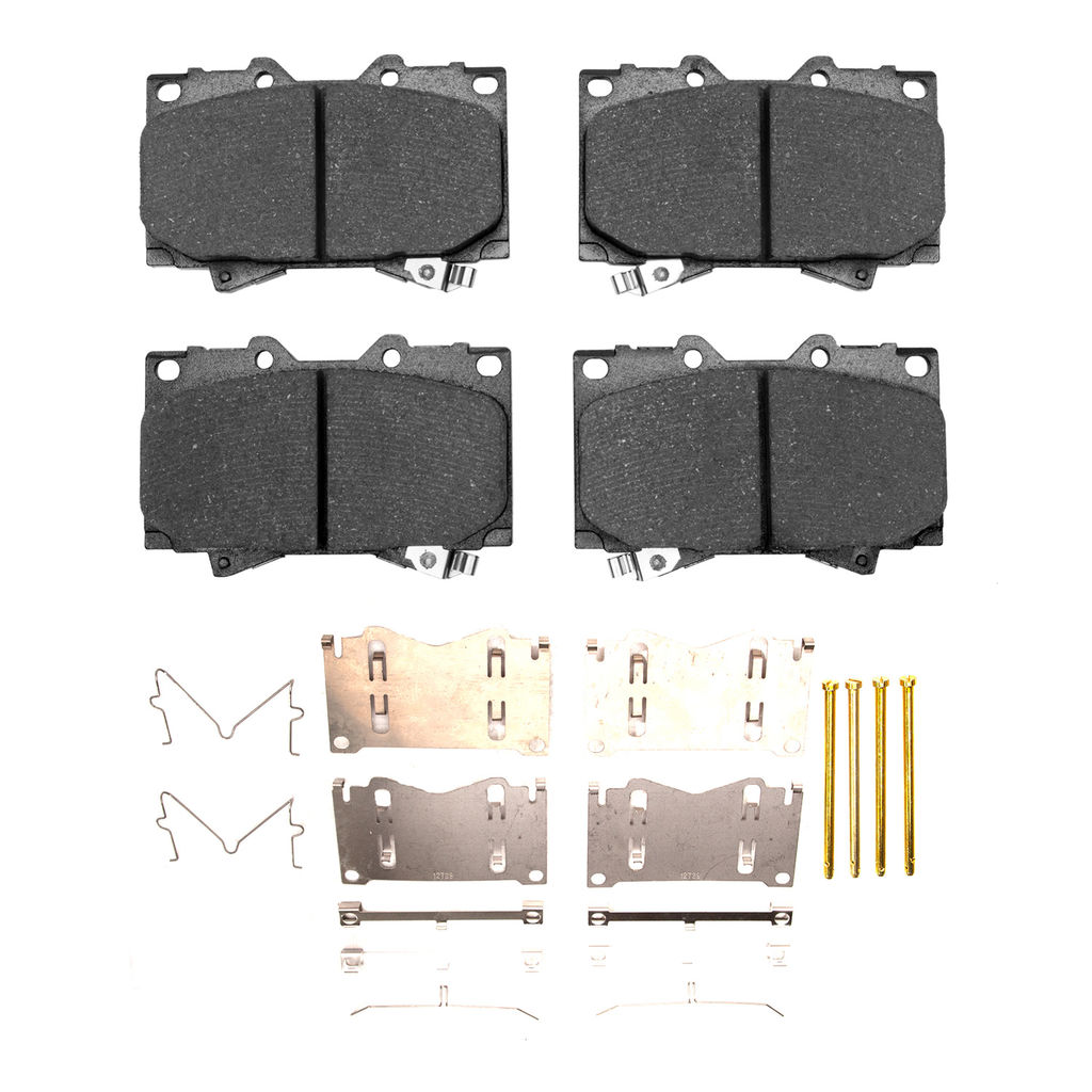 Dynamic Friction 1400-0772-01 - Ultimate Truck Duty Performance Brake Pads With Hardware