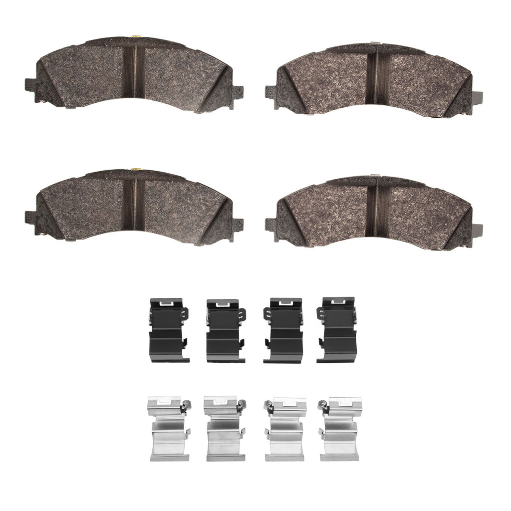 Dynamic Friction 1400-2223-01 - Ultimate Duty Performance Brake Pads with Hardware