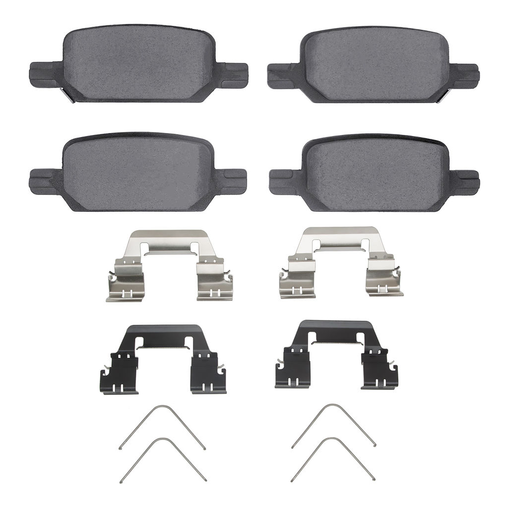 Dynamic Friction 1400-2370-01 - Ultimate Duty Performance Brake Pads with Hardware
