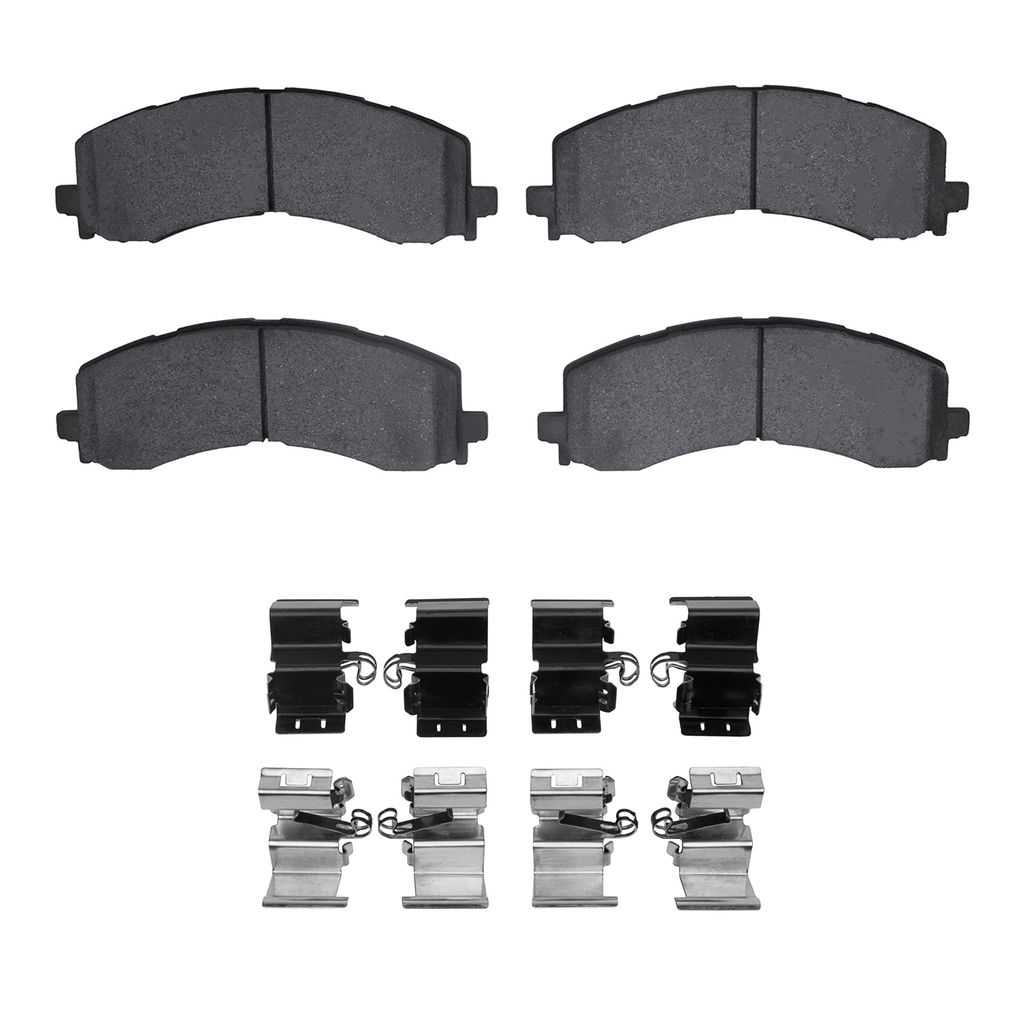 Dynamic Friction 1400-2382-01 - Ultimate Duty Performance Brake Pads with Hardware