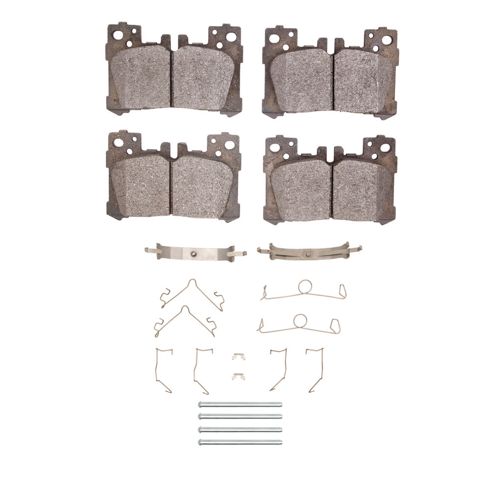 Dynamic Friction 1552-2063-01 - 5000 Advanced Ceramic Brake Pads with Hardware