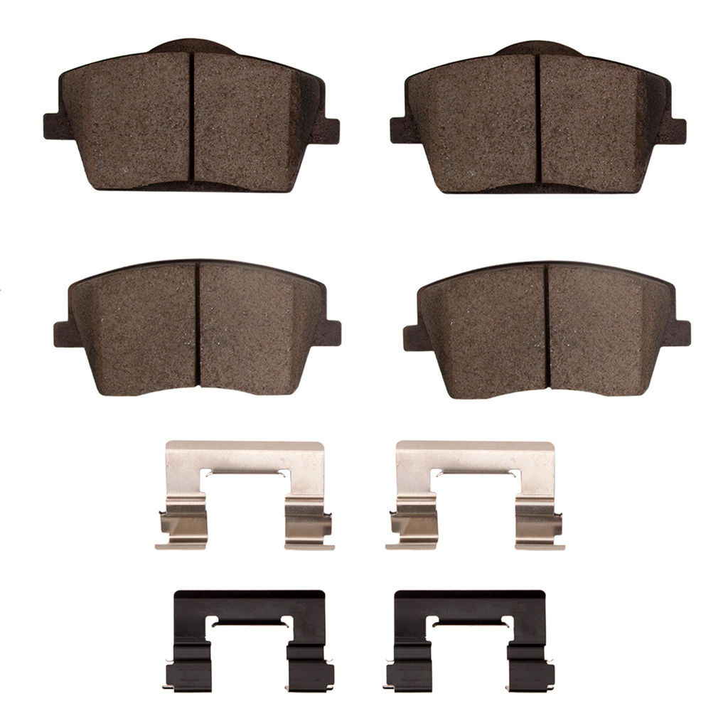 Dynamic Friction 1600-2137-01 - 5000 Euro Ceramic Brake Pads with Hardware