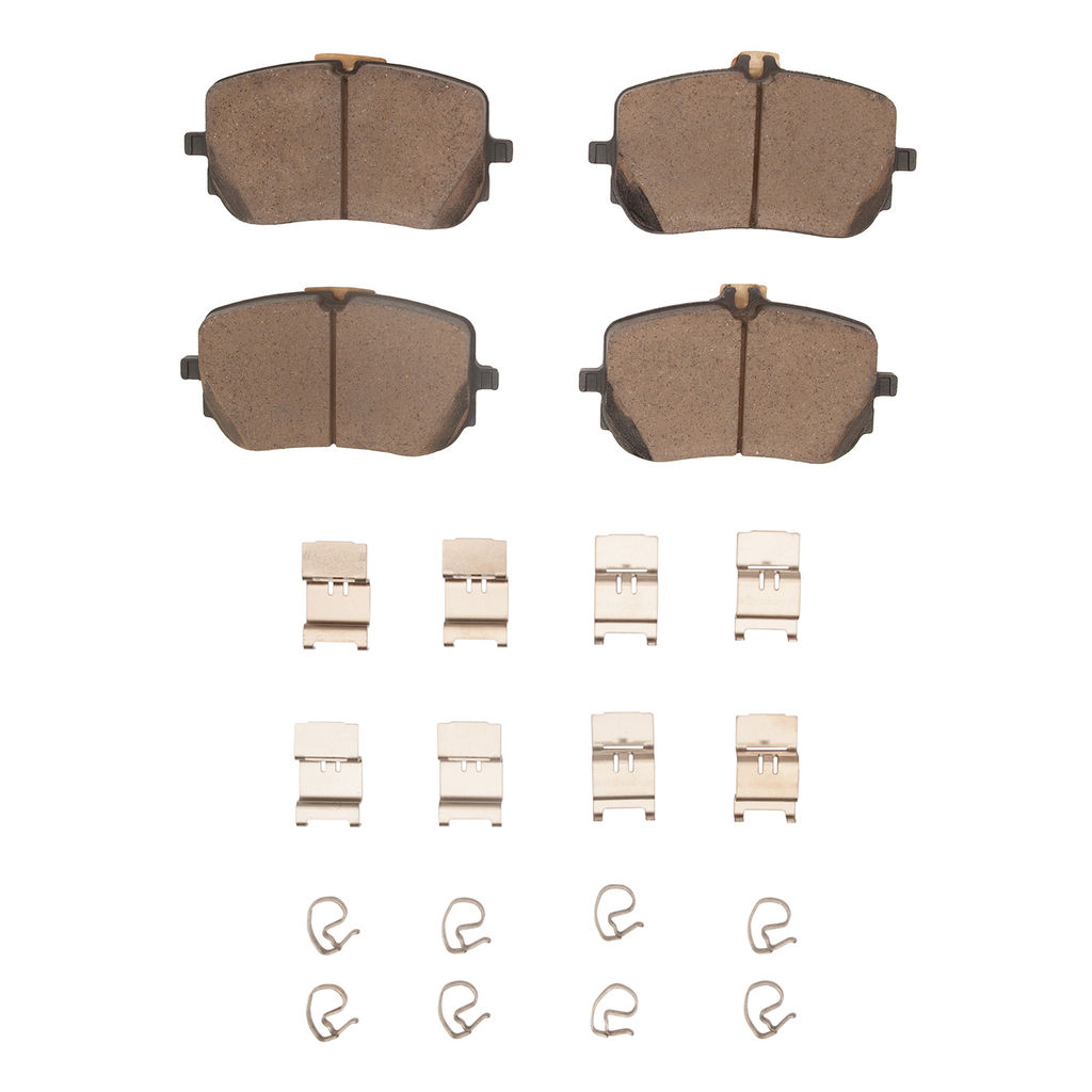 Dynamic Friction 1600-2206-01 - 5000 Euro Ceramic Brake Pads with Hardware