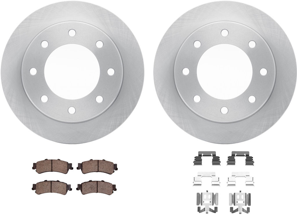 Dynamic Friction 6212-46001 - Brake Kit - Quickstop Rotors and Heavy Duty Brake Pads With Hardware